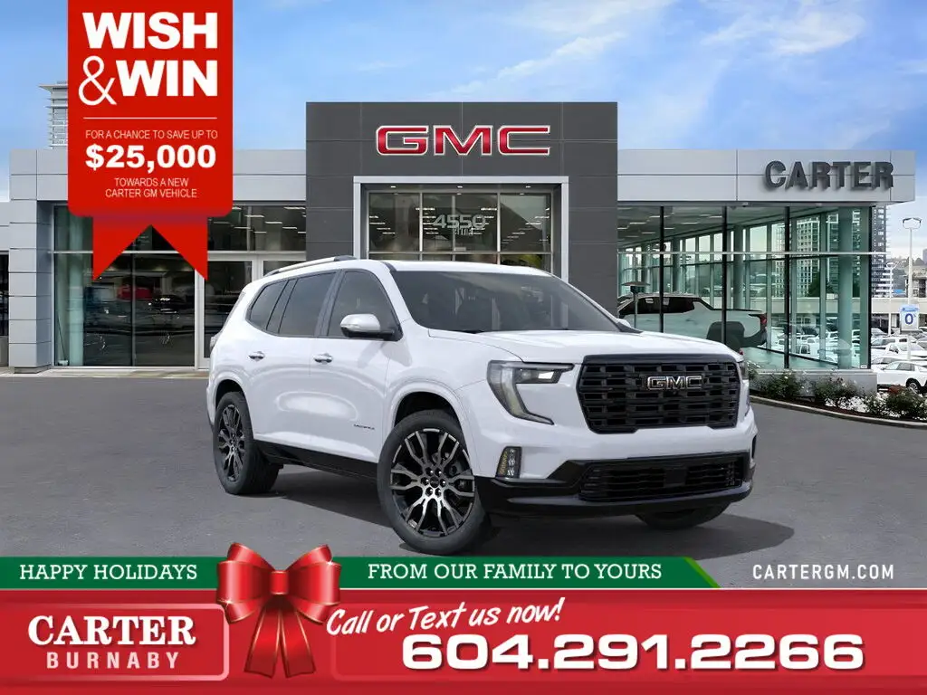 Voxcar GMC Acadia SUV in White, VANCOUVER